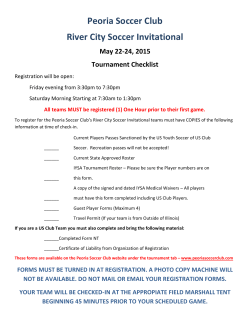 Peoria Soccer Club River City Soccer Invitational May 22