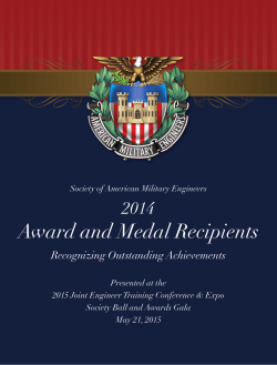 Award and Medal Recipients