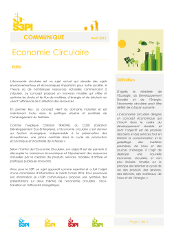 Economie Circulaire - S3PI Hainaut-CambrÃ©sis