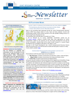 Issue 29 - 21 April 2015 - S3 Platform