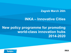 Innovative Cities Programme in Finland
