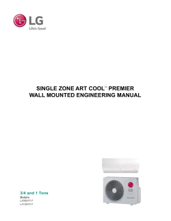 Single zone ArT Coolâ¢ Premier WAll mounTed - LG Duct-Free