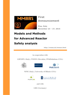 Models and Methods for Advanced Reactor Safety analysis