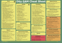 GAM Cheat Sheet A3