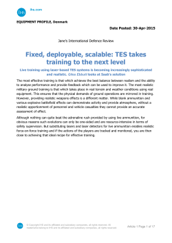 Fixed, deployable, scalable: TES takes training to the next level