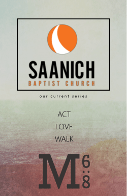 May 17, 2015 - Saanich Baptist Church