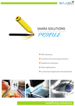 Company Profile - Saara IT Solutions Pvt. Ltd.