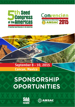2015 - SAA :: Seed Association of the Americas