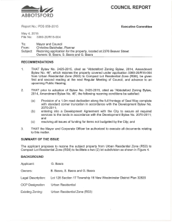 PDS 058-2015, Rezoning for the property, located at 2376 Beaver