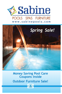 Spring Sale! - Sabine Pools & Spas