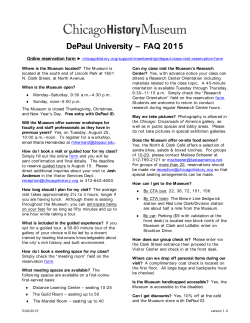 DePaul University â FAQ 2015