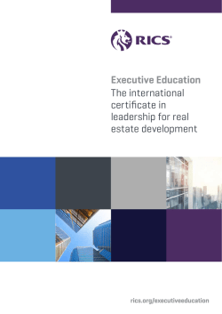 now - RICS Online Academy
