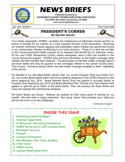 June 2015 News Briefs Newsletter