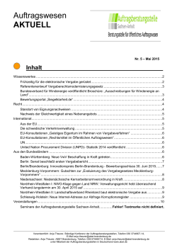 Newsletter - Ausgabe Mai - Auftragsberatungsstelle Sachsen