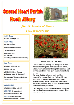 24-04-2015 Now - Sacred Heart North Albury