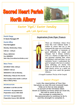 01-04-2015 Now - Sacred Heart North Albury
