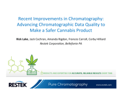 Advancing chromatographic data quality to make a safer Cannabis