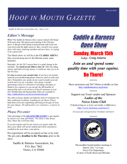 Saddle & Harness Open Show - Saddle and Harness Association