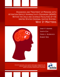 WHY IT MATTERS - Attention Deficit Disorder Association