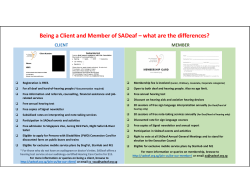 What are the differences between being a client and being a member?