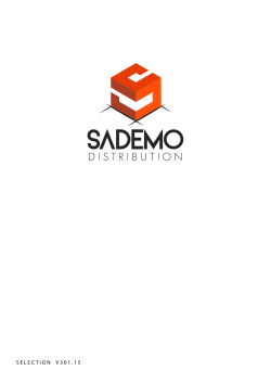 Notre SÃ©lection 2015 - SADEMO Distribution
