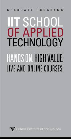 HANDS ON. HIGH VALUE. - Illinois Institute of Technology