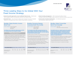 Three Leading Ways to Go Global With Your Fixed Income Strategy