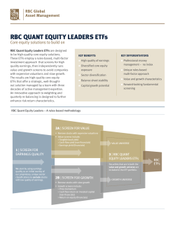 RBC Quant Equity Leaders ETFs Snapshot
