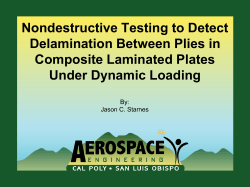 Nondestructive Testing to Detect Delamination Between Plies in