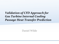 Validation of CFD Approach for Gas Turbine Internal Cooling