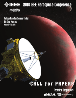 Call For Papers - Aerospace Conference