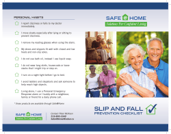 SAH Slip and Fall Checklist.indd