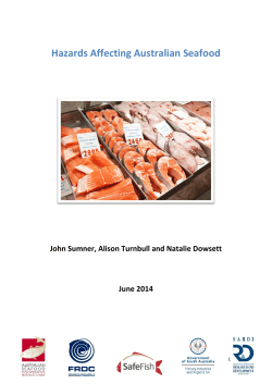 Hazards affecting Australian seafood â June 2014
