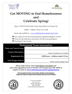 Get MOVING to End Homelessness and Celebrate Spring!