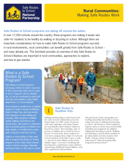 Rural Communities - Safe Routes to School National Partnership