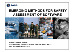 emerging methods for safety assessment of software
