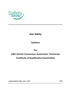CNG Vehicle Conversion /Automotive Technician Certificate of