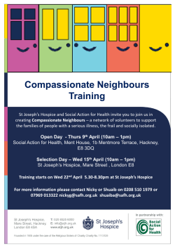 Compassionate Neighbours Training