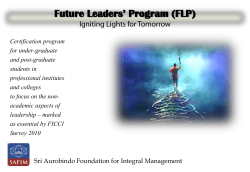 Future Leaders` Program (FLP) - SAFIM