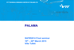 PALAMA - SAFIR2014
