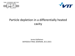 Particle depletion in a differentially heated cavity