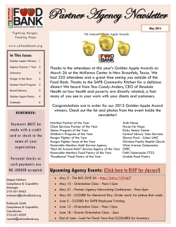 May 2015 - San Antonio Food Bank