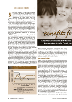 Benefits for children - Journal article