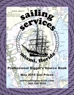 Catalog  - Sailing Services