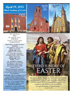 April 19, 2015 - St. Aloysius Church