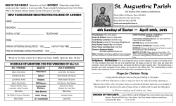 St. Augustine Apr. 26th, 2015, Bulletin