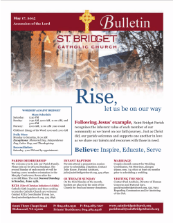May 17, 2015 - St. Bridget Catholic Church