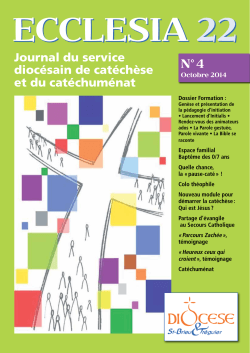 Journal du service diocÃ©sain de catÃ©chÃ¨se et du catÃ©chumÃ©nat