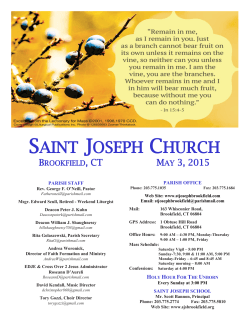 May 3, 2015 - Saint Joseph Church