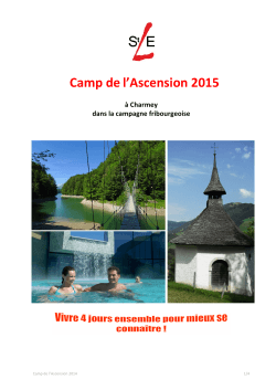 Camp de l`Ascension 2015 - Saint-Laurent